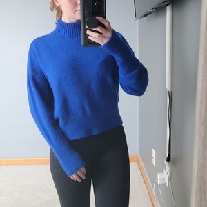 Express Blue Turtleneck Sweater